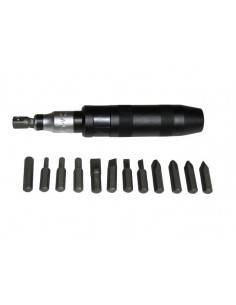 Destornillador de impacto marca Bahco con puntas incluidas