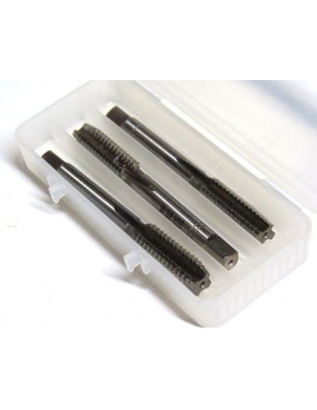 Juego de 3 machos rosca 3/8" W 16 Hilos