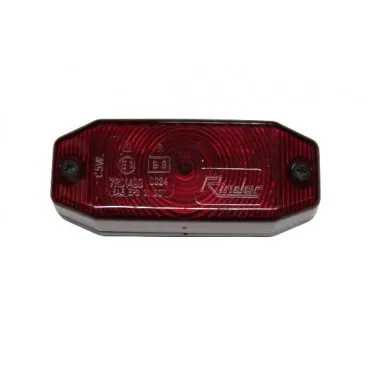 Piloto rojo rectangular Rinder 800