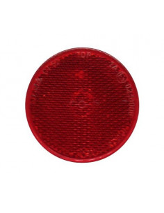 Catadióptrico reflectante rojo pegado