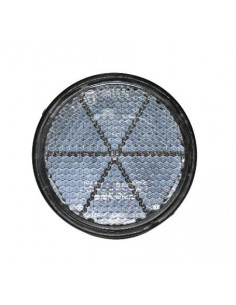 Catadióptrico reflectante blanco con espárrago macho