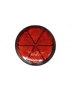 Catadióptrico reflectante rojo con espárrago macho