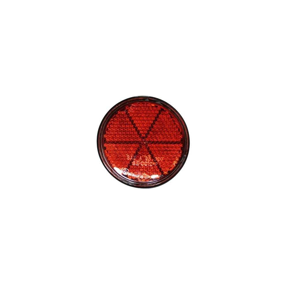 Catadióptrico reflectante rojo con espárrago macho