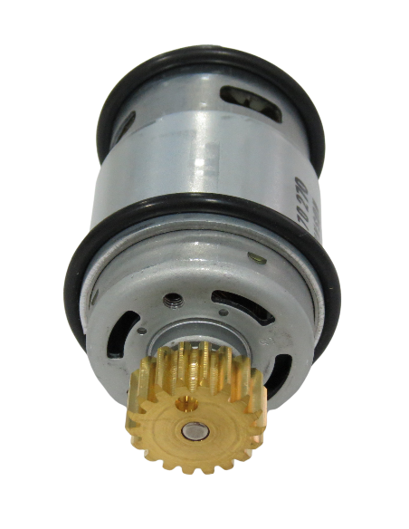 Motor 12 v con piñón para vareador eléctrico