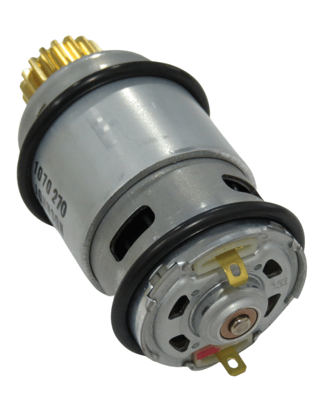 Motor 12 v con piñón para vareador eléctrico