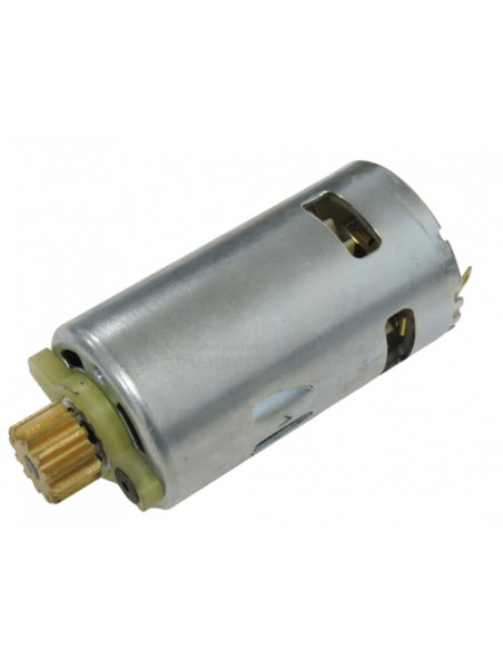 Motor 12 v con piñón para vareador eléctrico
