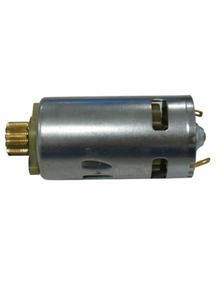 Motor 12 v con piñón para vareador eléctrico
