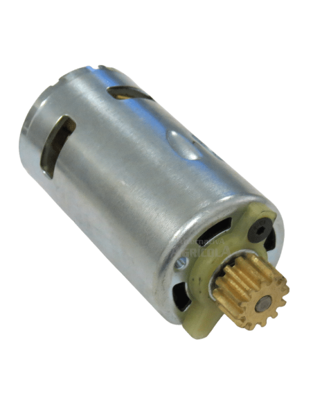 Motor 12 v con piñón para vareador eléctrico