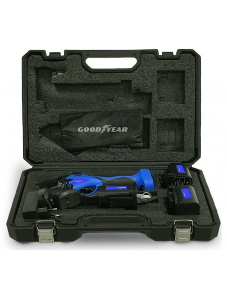 Tijera de Poda Eléctrica Goodyear GY3202PS 32mm Progresiva C/Display 2bay 2Ah