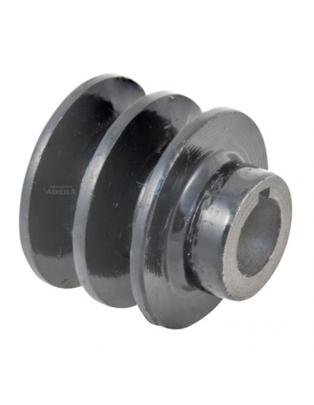 Polea hierro 56mm,20mm cilindrica 2x13mm