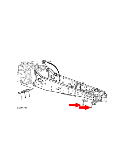 Bulon puente delantero 6000 original John Deere L111817