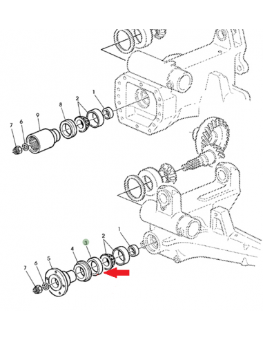 Retén grupo TDM 6020 John Deere AL79797