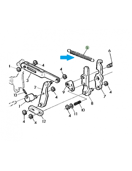Muelle balancin elevador John Deere varios modelos T22473