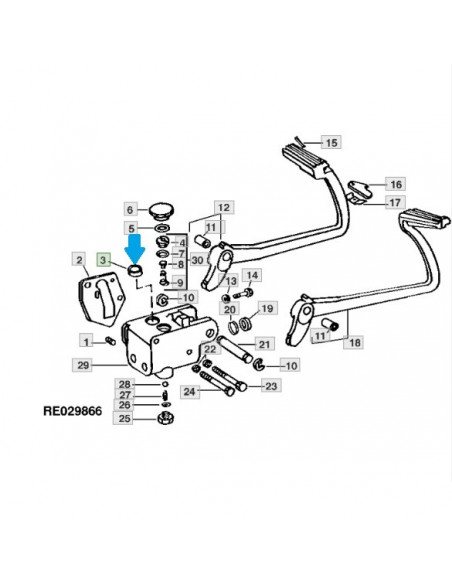 Tapón bomba freno original John Deere varios modelos R35286