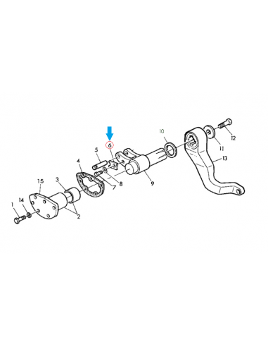 Clip freno bulon dirección John Deere T21659