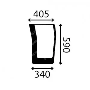 Cristal delantero inferior izquierdo