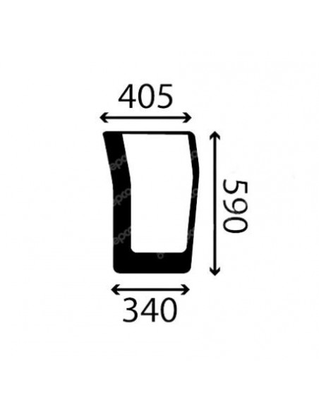 Cristal delantero inferior izquierdo