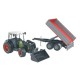 Tractor juguete Claas Nectis 267F con cargador y remolque escala 1:16