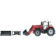 Tractor de juguete Massey Ferguson 6616 con cargadora frontal escala 1:32