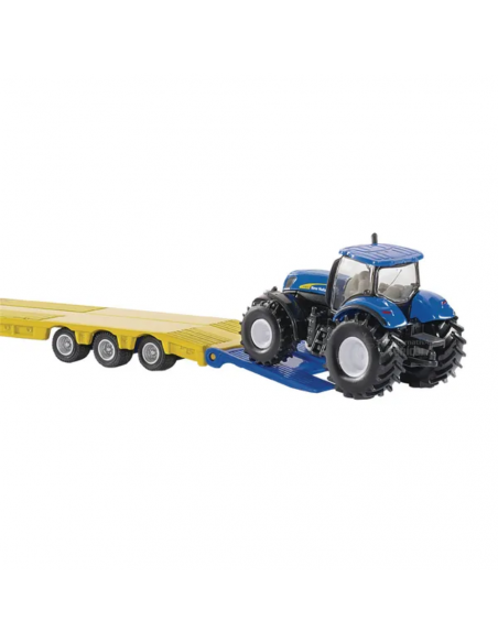 Camión de juguete con dos tractores New Holland escala 1:87