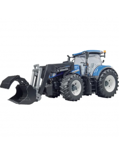 Tractor de juguete New Holland T7.315 + cargadora frontal escala 1:16 U03121