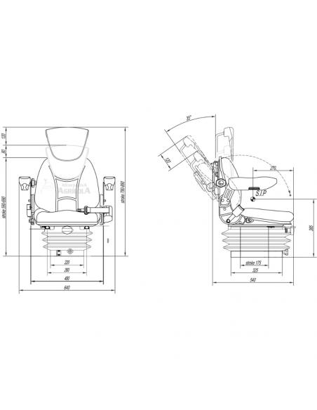 ASIENTO RM62 suspensión mecánica