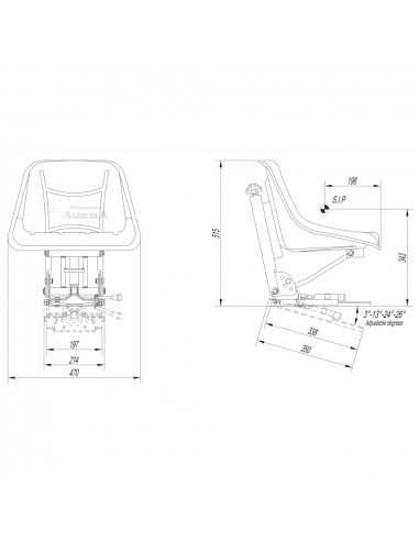 Asiento con suspensión mecánica RM450110