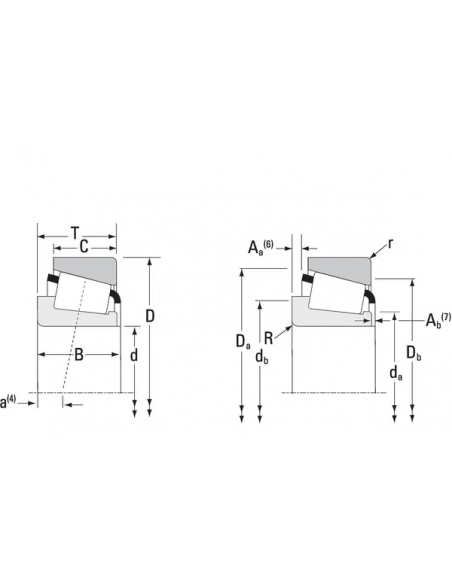 Rodamiento cónico 19,05 x 45,237 x 15,494