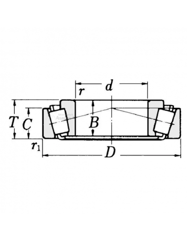 Aro exterior rodamiento cónico LM48548/10 65.088 x 13.97 mm