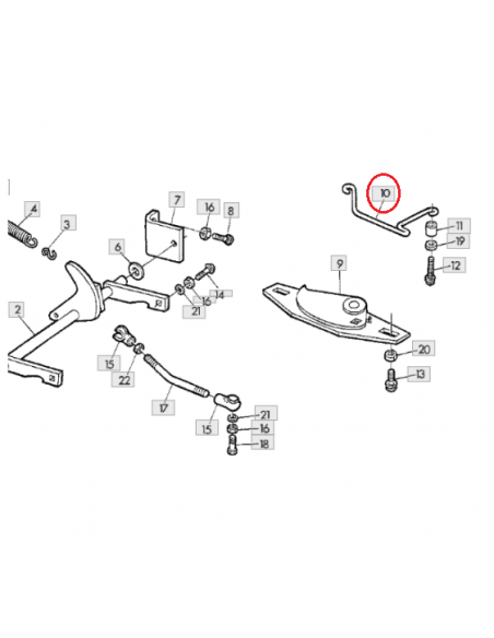 Alambre placa guía desviador empacadora John Deere E14722