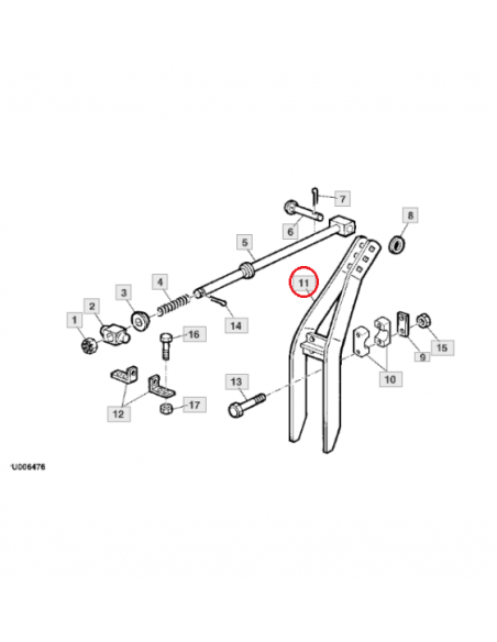 Horca empacadora John Deere AE27345