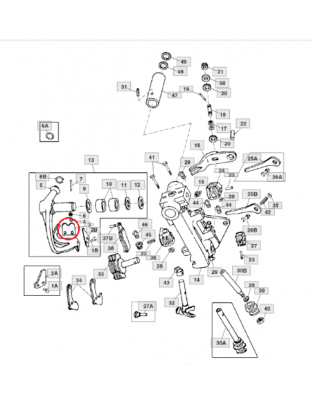 Placa guía brazo porta cuchillas empacadora John Deere E64235