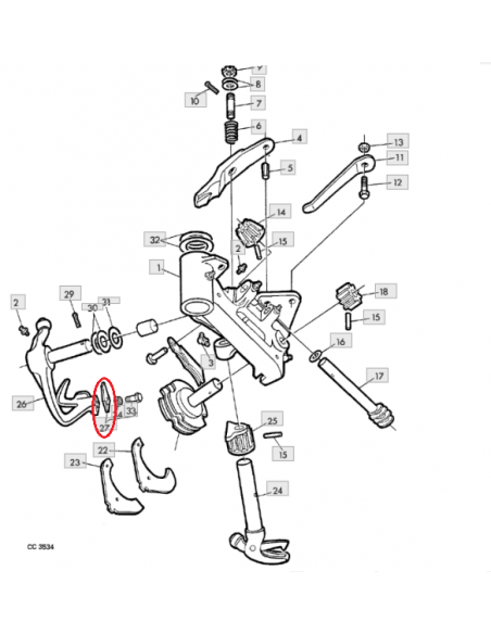Cuchilla corta hilos empacadora John Deere DC18239