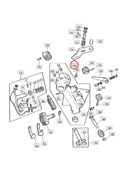 Cuerpo atador empacadora John Deere DC38468