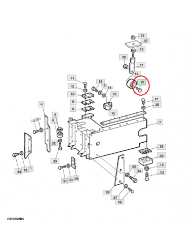 Tornillo rodamiento pistón empacadora John Deere E50119
