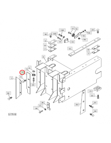 Pletina de pistón empacadora John Deere E45680