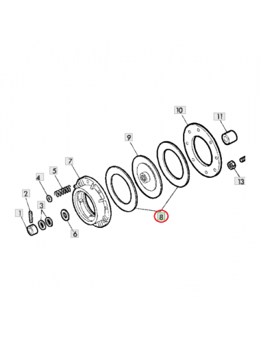 Ferodo embrague empacadora de pacas rectangulares John Deere E39037
