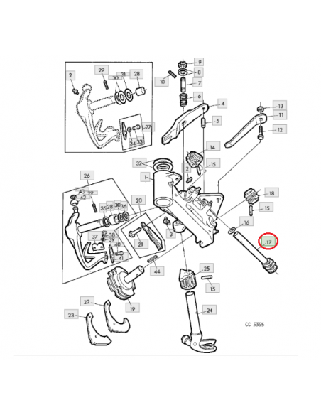 Engranaje mecanismo anudador empacadora de pacas rectangulares John Deere