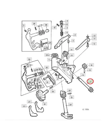 Engranaje mecanismo anudador empacadora de pacas rectangulares John Deere