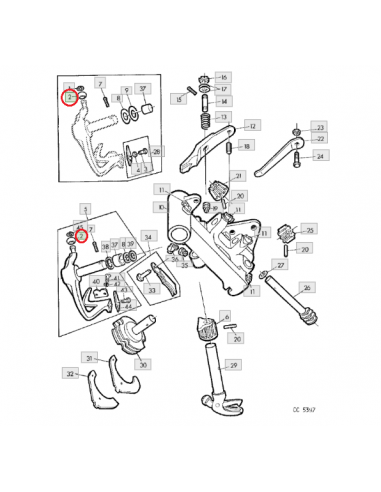 Rodillo anudador de hilo empacadora John Deere