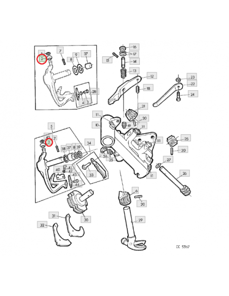 Rodillo anudador de hilo empacadora John Deere