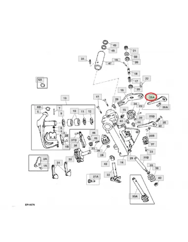 Placa muelle anudador de hilo empacadora John Deere E52572