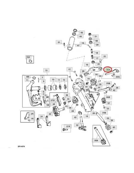 Placa muelle anudador de hilo empacadora John Deere E52572