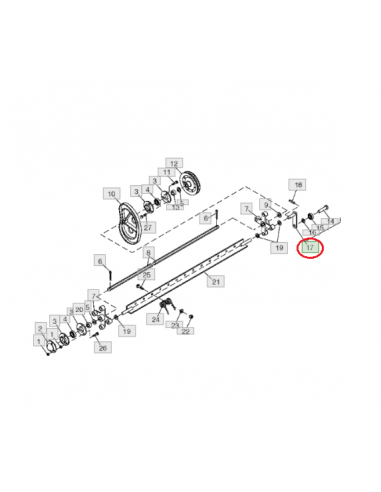 Rodamiento recogedor empacadora John Deere AE28280