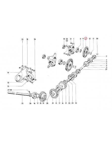 Piñón introductor Z-50 empacadora Welger 630 0307760000
