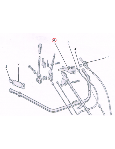 Maneta de embrague segadora BCS 20921