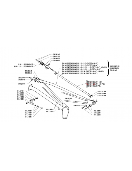 Brazo segadora BCS 21148