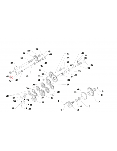 Palanca de embrague segadora BCS 21115