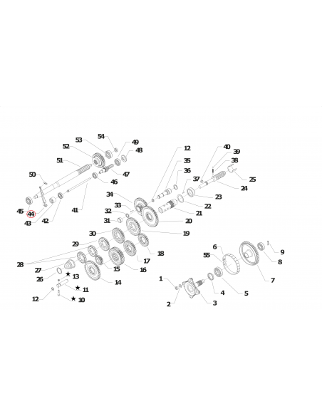 Palanca de embrague segadora BCS 21115