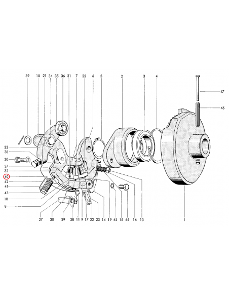 Ballesta superior empacadora Welger 0940679100